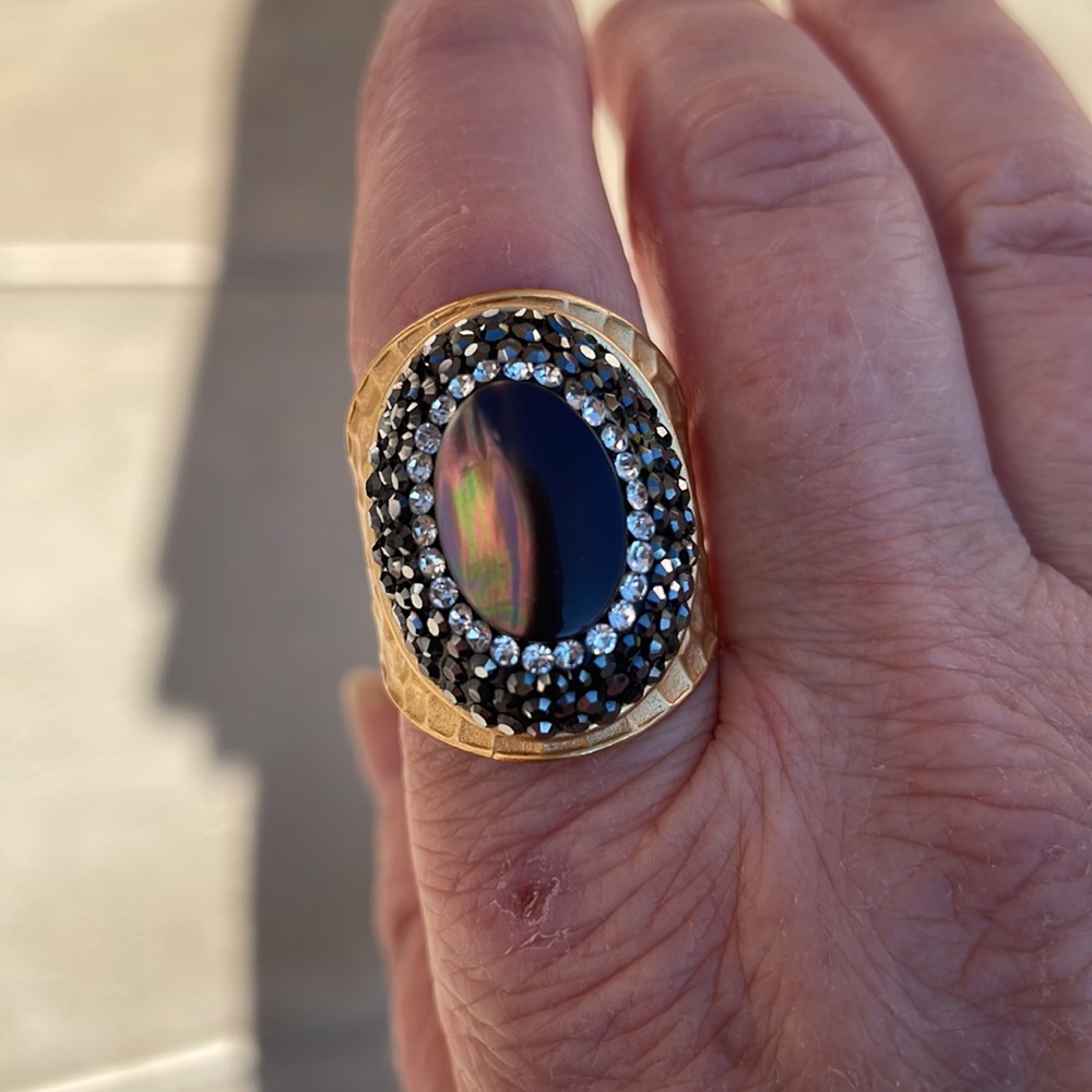 tiger eye costume ring -prob size 8